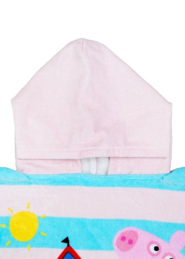 Peppa Pig Multi Colour Waves Poncho Towel