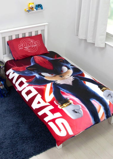 Sonic Red/Blue The Movie 3 Reversible Polycotton Duvet Set