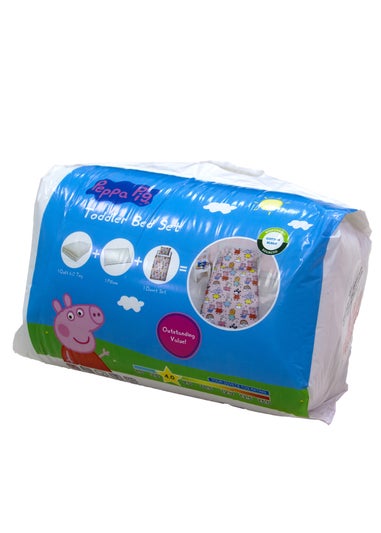 Peppa Pig Multi Colour Playful Junior Polycotton Bed Bundle