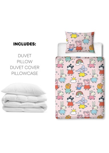 Peppa Pig Multi Colour Playful Junior Polycotton Bed Bundle