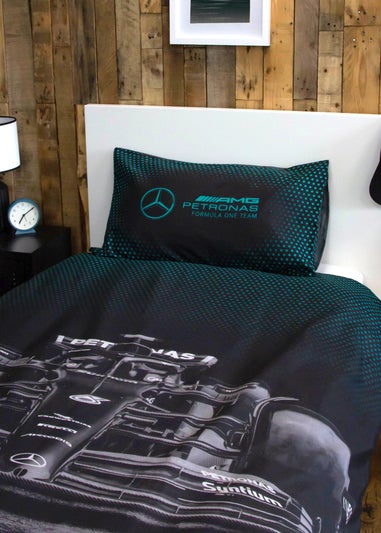 Mercedes Grey Stealth Reversible Polycotton Duvet Set