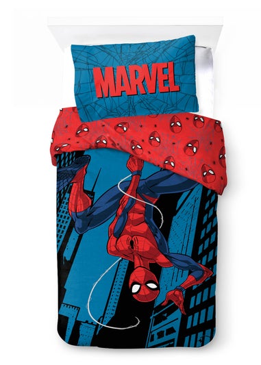 Marvel Red/Blue Spiderman Just Hanging Polycotton Duvet Set