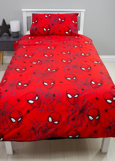 Marvel Red/Blue Spiderman Just Hanging Polycotton Duvet Set