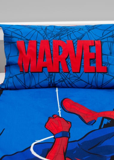 Marvel Red/Blue Spiderman Just Hanging Polycotton Duvet Set