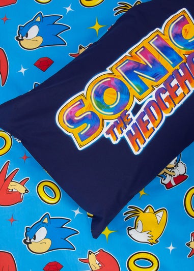 Sonic Multi Colour Liquid Reversible Polycotton Duvet Set