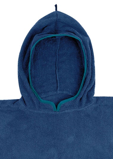 Urban Beach Dark Blue Adult Poncho