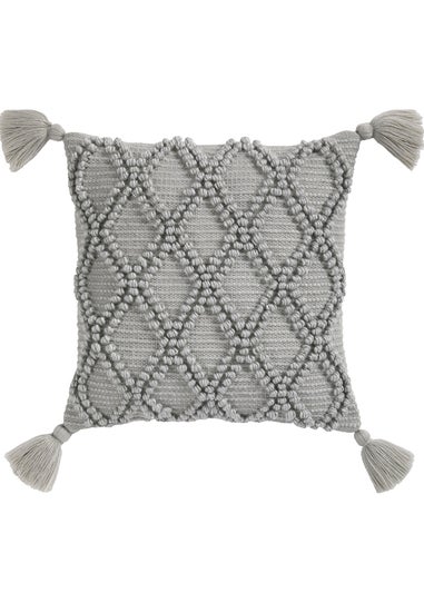 Drift Home Alda Outdoor Tasselled Grey Filled Cushion