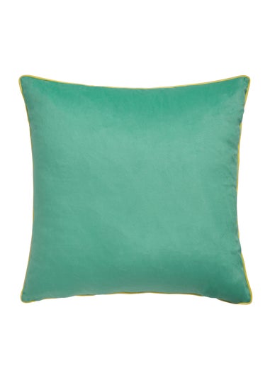 Appletree Style Leilani Velvet Green Filled Cushion