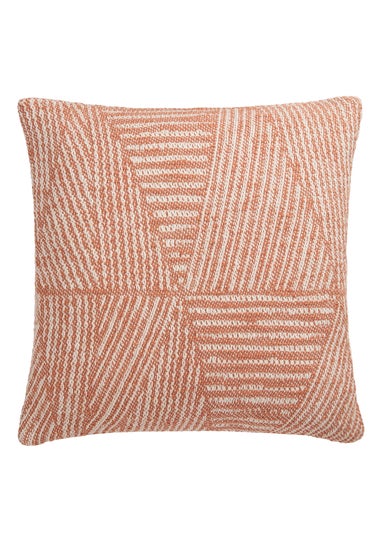 Appletree Loft Myan Woven Red Filled Cushion