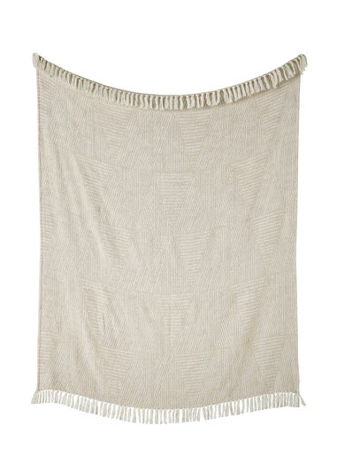 Appletree Loft Myan Tasselled Natural Throw