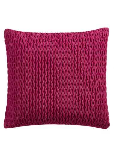 Laurence Llewelyn-Bowen Amory Velvet Fuschia Filled Cushion