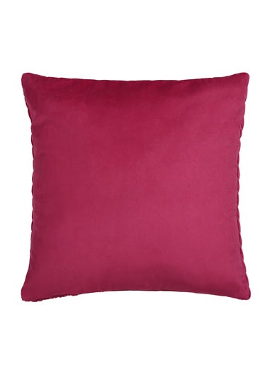 Laurence Llewelyn-Bowen Amory Velvet Fuschia Filled Cushion