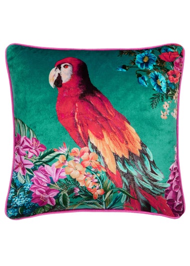 Laurence Llewelyn-Bowen Polly Amorous Velvet Blue Filled Cushion