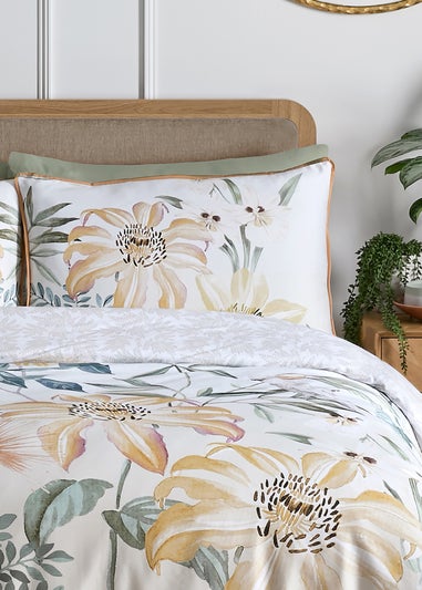 Soiree Sagara Digitally Printed Gold Duvet Cover Set