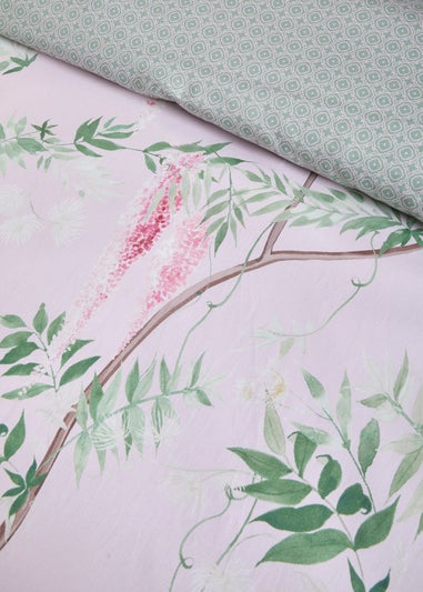 Soiree Enya Digitally Printed Pink Duvet Cover Set