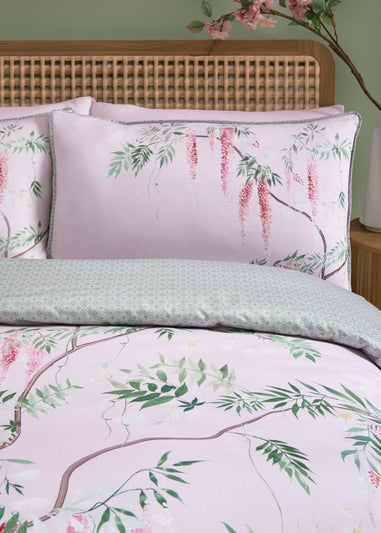 Soiree Enya Digitally Printed Pink Duvet Cover Set