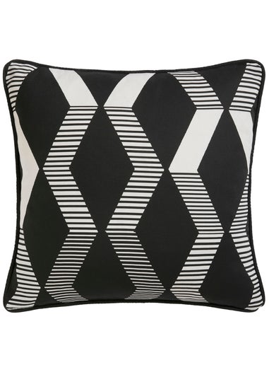 Fusion Rico Reversible Black Filled Cushion