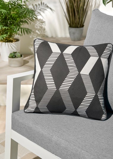 Fusion Rico Reversible Black Filled Cushion