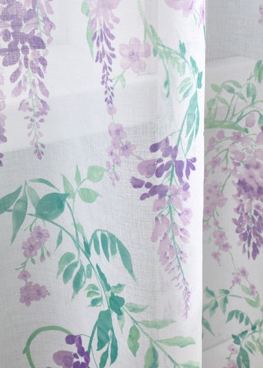 Dreams & Drapes Design Wisteria Lilac Voile Panel