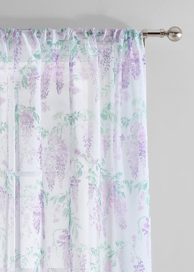 Dreams & Drapes Design Wisteria Lilac Voile Panel