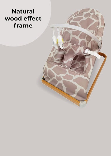 My Babiie Tan Giraffe Baby Bouncer