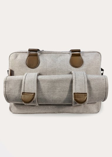 My Babiie Beige Herringbone Deluxe Changing Bag