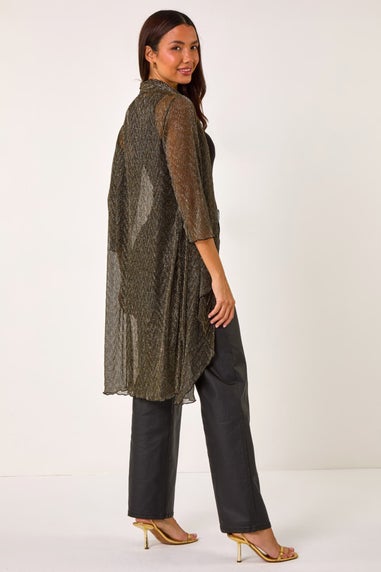 Roman Gold Plisse Longline kimo