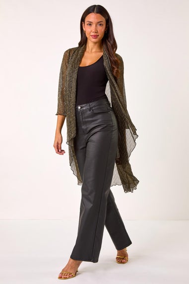 Roman Gold Plisse Longline kimo