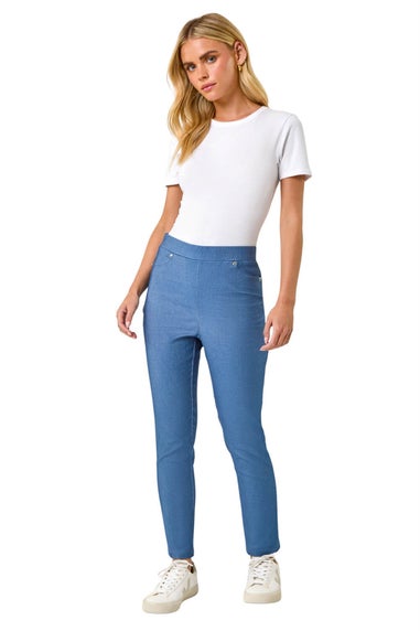 Roman Denim Petite Bengaline Stretch Jean Trouser