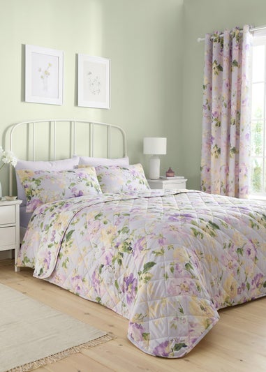 Dreams & Drapes Design Flourette Lilac Bedspread