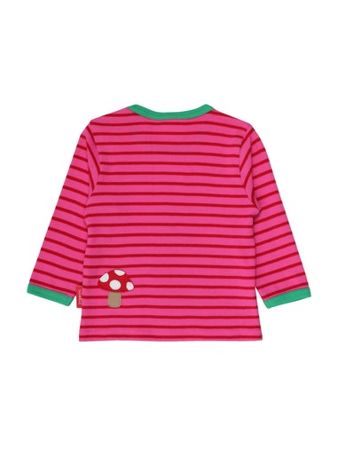 Toby Tiger Organic Pink Fawn Applique T-Shirt (3 months - 6 years)