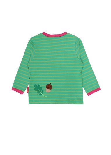 Toby Tiger Organic Green Squirrel Applique T-Shirt (3 months - 6 years)