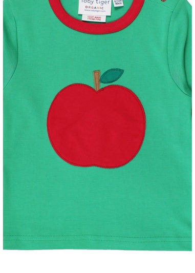 Toby Tiger Organic Green Apple Applique T-Shirt (3 months - 6 years)