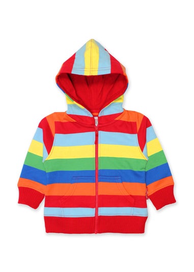 Toby Tiger Organic Multi Colour Stripe Hoodie (6 months - 6 years)