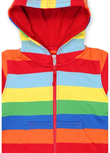 Toby Tiger Organic Multi Colour Stripe Hoodie (6 months - 6 years)