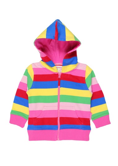 Toby Tiger Organic Multi Colour Stripe Hoodie (6 months - 6 years)