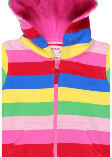 Toby Tiger Organic Multi Colour Stripe Hoodie (6 months - 6 years)