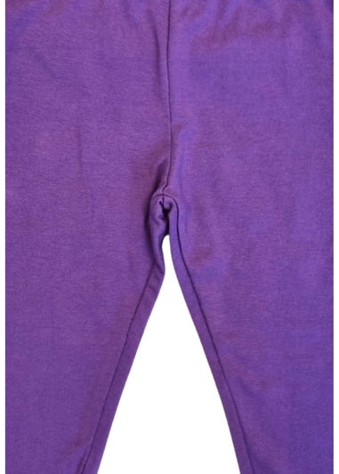 Toby Tiger Organic Purple Basic Leggings (6 months - 8 years)