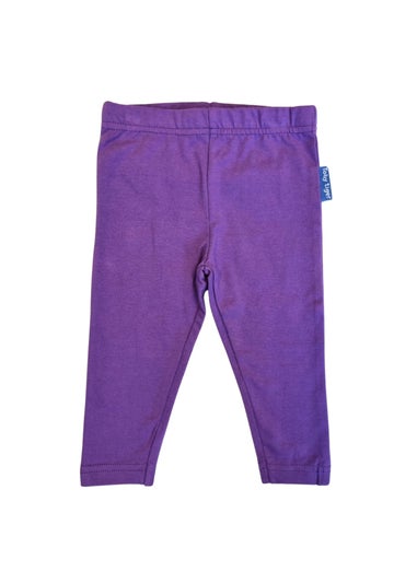 Toby Tiger Organic Purple Basic Leggings (6 months - 8 years)