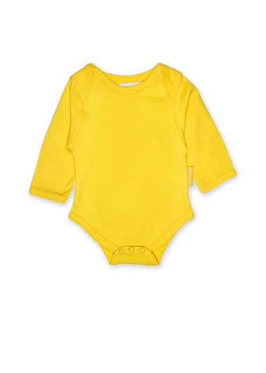 Toby Tiger Organic Yellow Basic Long-Sleeved Baby Body (Newborn - 12 months)