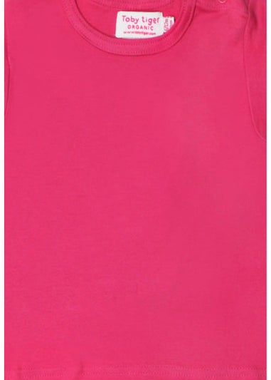 Toby Tiger Organic Pink Basic Long-Sleeved T-Shirt (6 months - 8 years)