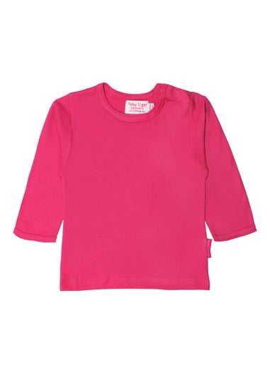 Toby Tiger Organic Pink Basic Long-Sleeved T-Shirt (6 months - 8 years)