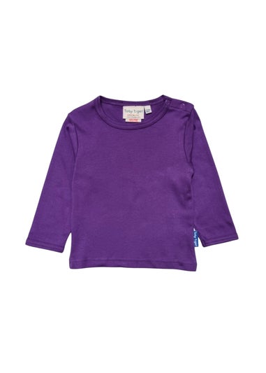 Toby Tiger Organic Purple Basic Long-Sleeved T-Shirt (6 months - 8 years)