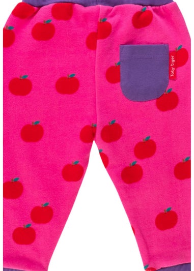 Toby Tiger Organic Pink Apple Print Joggers (6 months - 6 years)