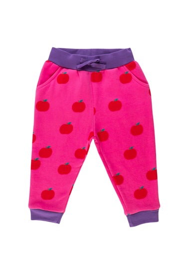 Toby Tiger Organic Pink Apple Print Joggers (6 months - 6 years)