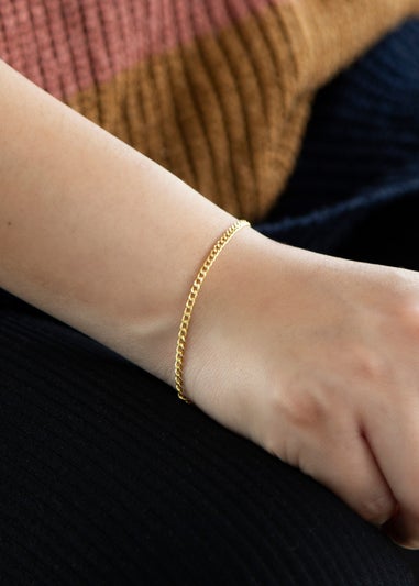 Golden Moments 9ct Yellow Gold 2mm Curb Chain Bracelet