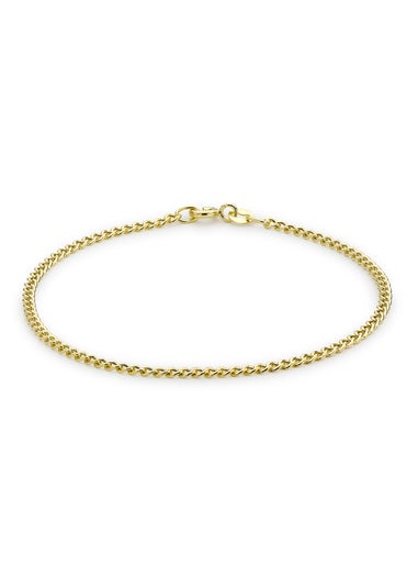 Golden Moments 9ct Yellow Gold 2mm Curb Chain Bracelet