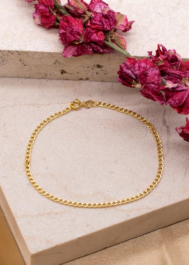 Golden Moments 9ct Yellow Gold 2mm Curb Chain Bracelet