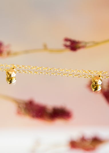 Golden Moments 9ct Yellow Gold 3Heart Belcher Bracelet