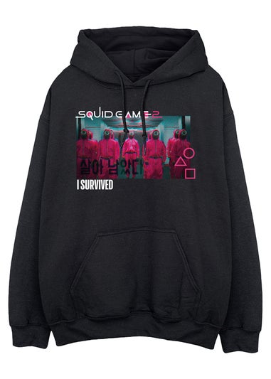 Netflix Squid Game I Survived Black Hoodie